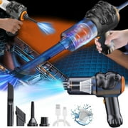 Sales Today ! FAJHHA Handheld Car Vacuum Cleaner with Powerful Suction,USB Rechargeable Mini Dustbuster for Wet \u0026 Dry Use,Compact Car and Home Vacuum for Pet Hair,Dirt,and Dust Removal